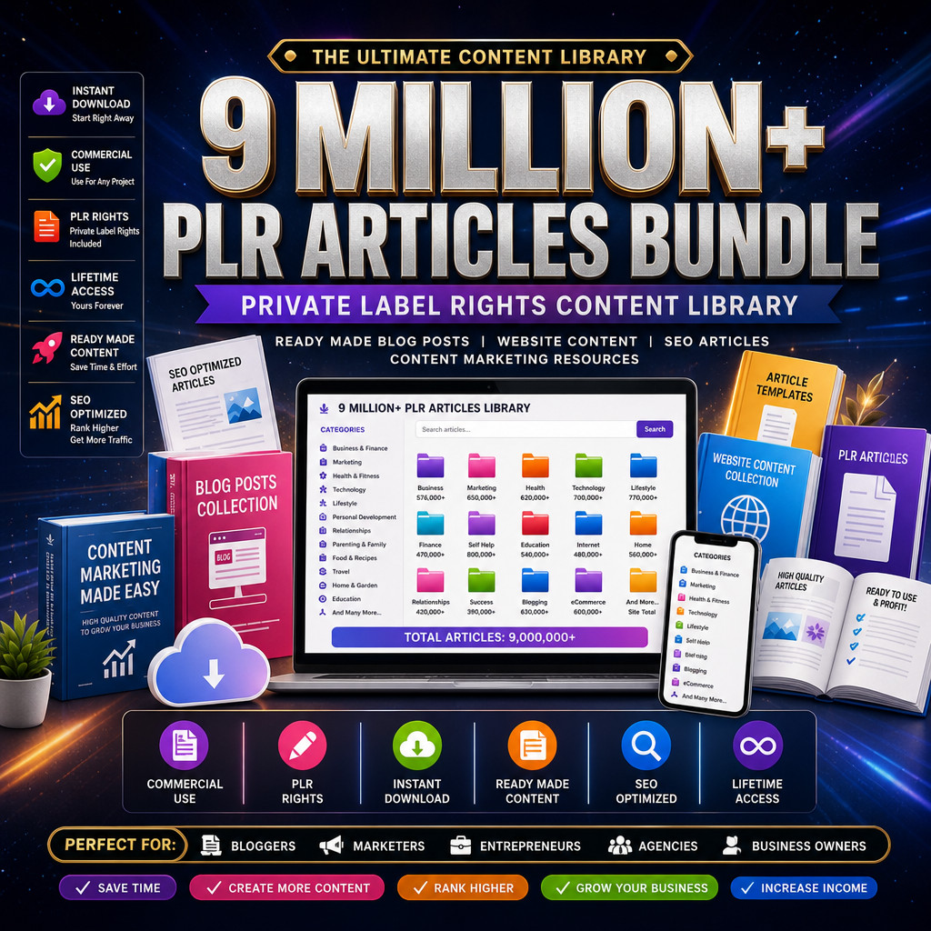 PLR Articles Mega Bundle | SEO Blog Posts, Website Content