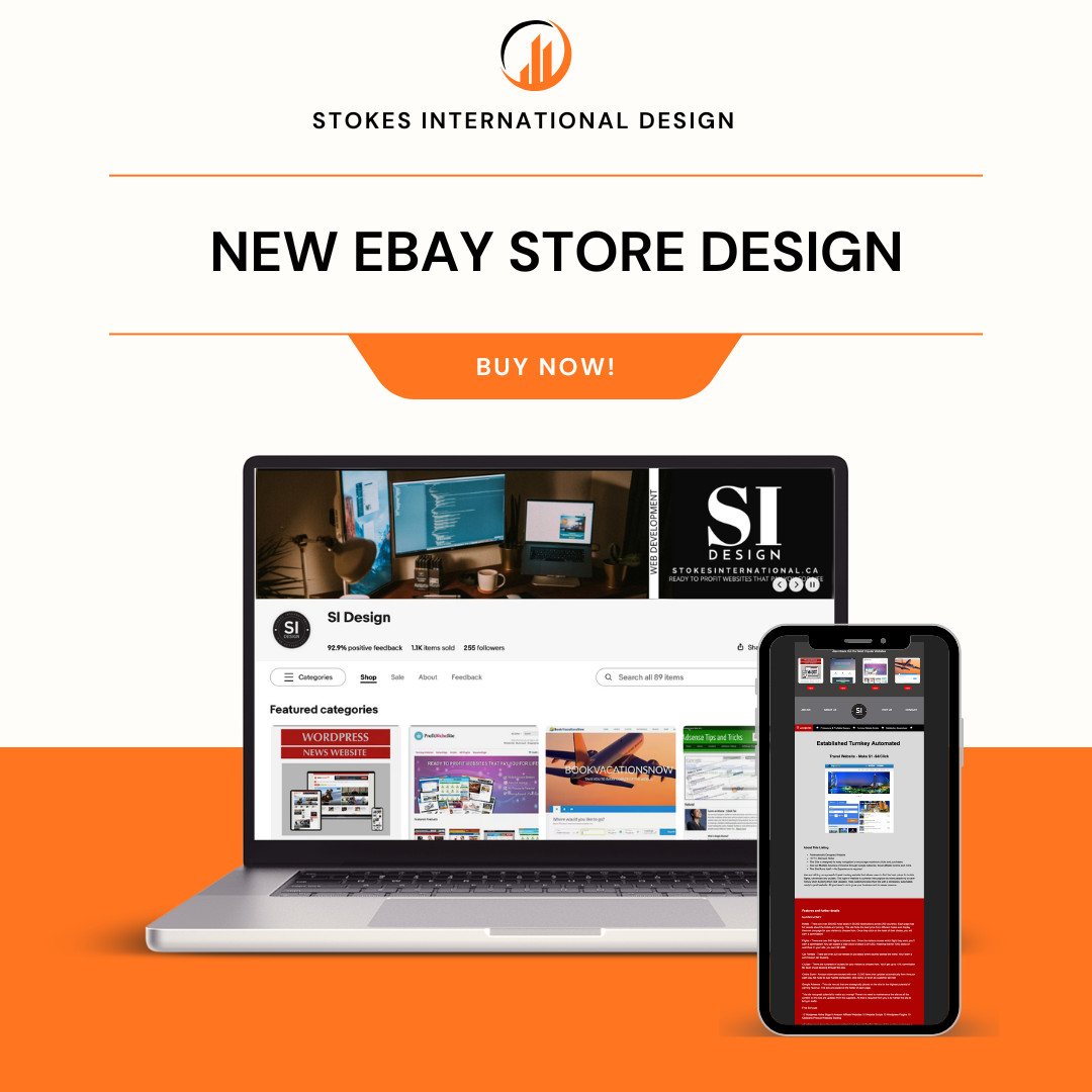 Ebay Design Store & Listing Template 2024 Responsive With FREE LOGO DESIGN, TEAL