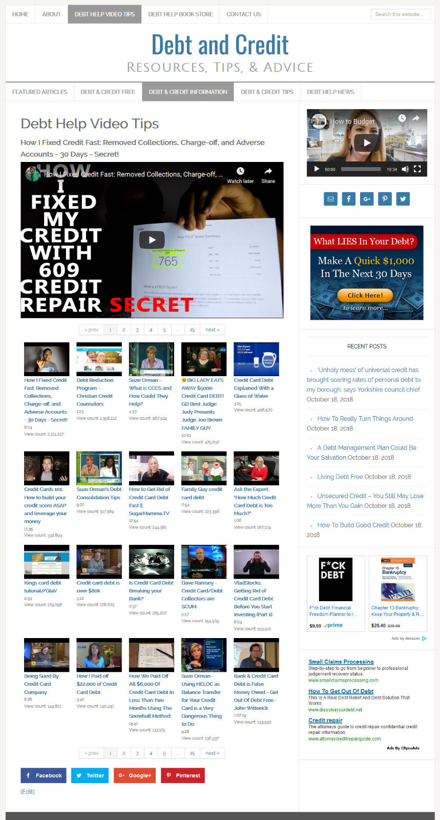 * DEBT & CREDIT RELIEF * affiliate website business for sale with AUTO CONTENT!