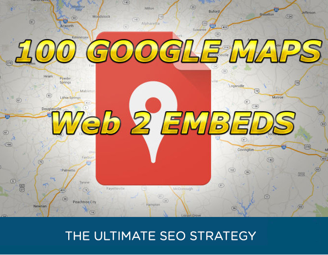 I Will Embed Your Google Map In 100 Web2 TOP Sites . NEW SEO Strategy .