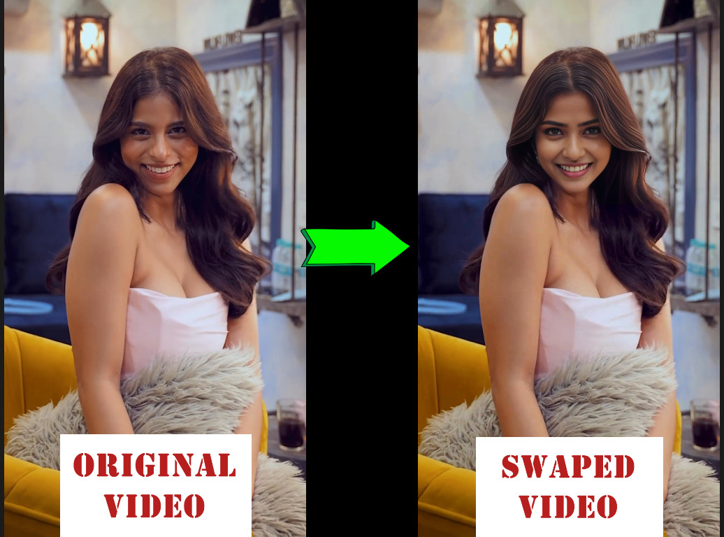 Realistic professional face or head swap in videos with AI tools