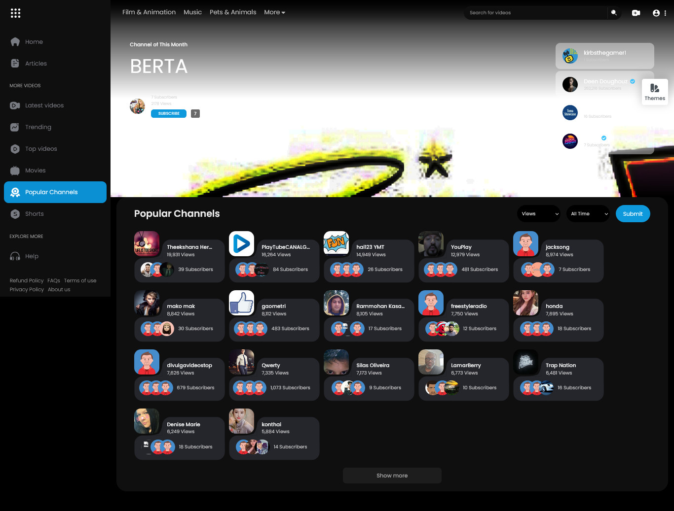 FreeTube – Ultimate PHP Video CMS Website | Video Sharing Platform | Streaming