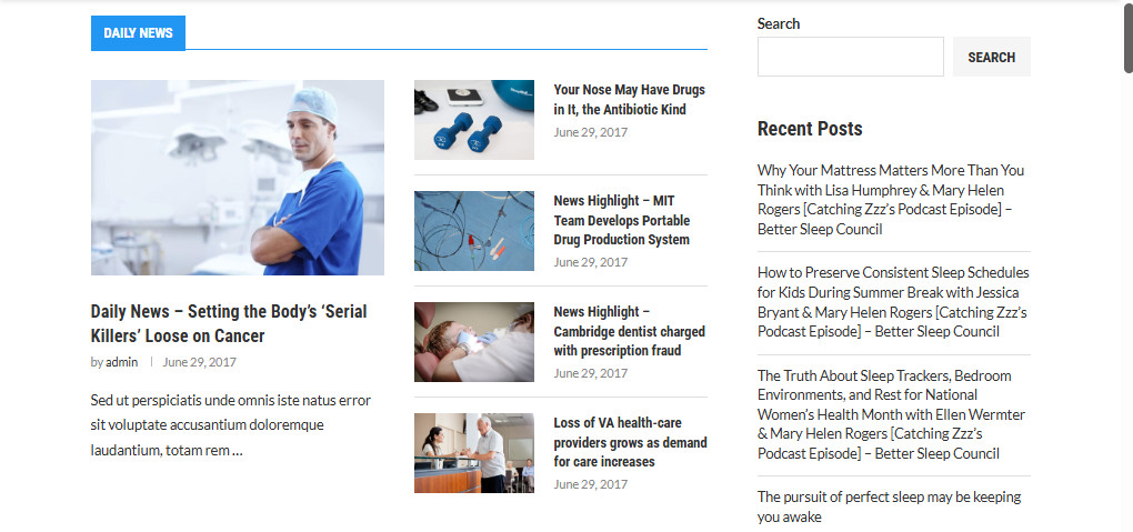 Earn with Medical News Affiliate Website | 100% Autopilot + Free Host / setup