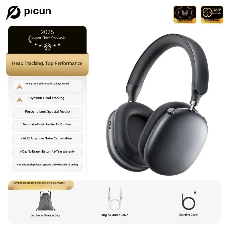 Pincun F8S Over-Ear Wireless Bluetooth Headphones, Suitable for Apple