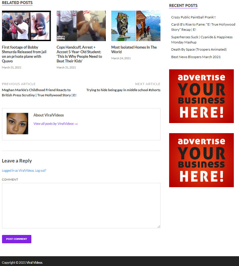 100 % Automated self updating video website Free Hosting / Setup