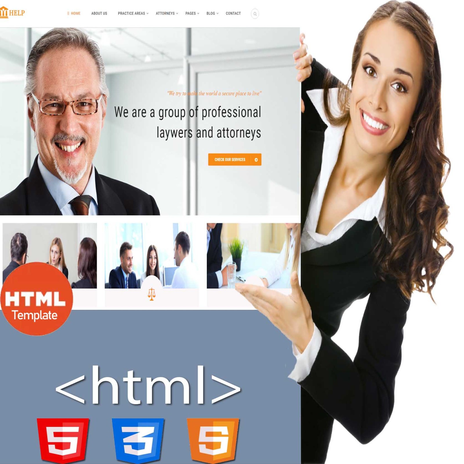 Lawyers | Full HTML Website Template – Lawyer & Attorney Group website