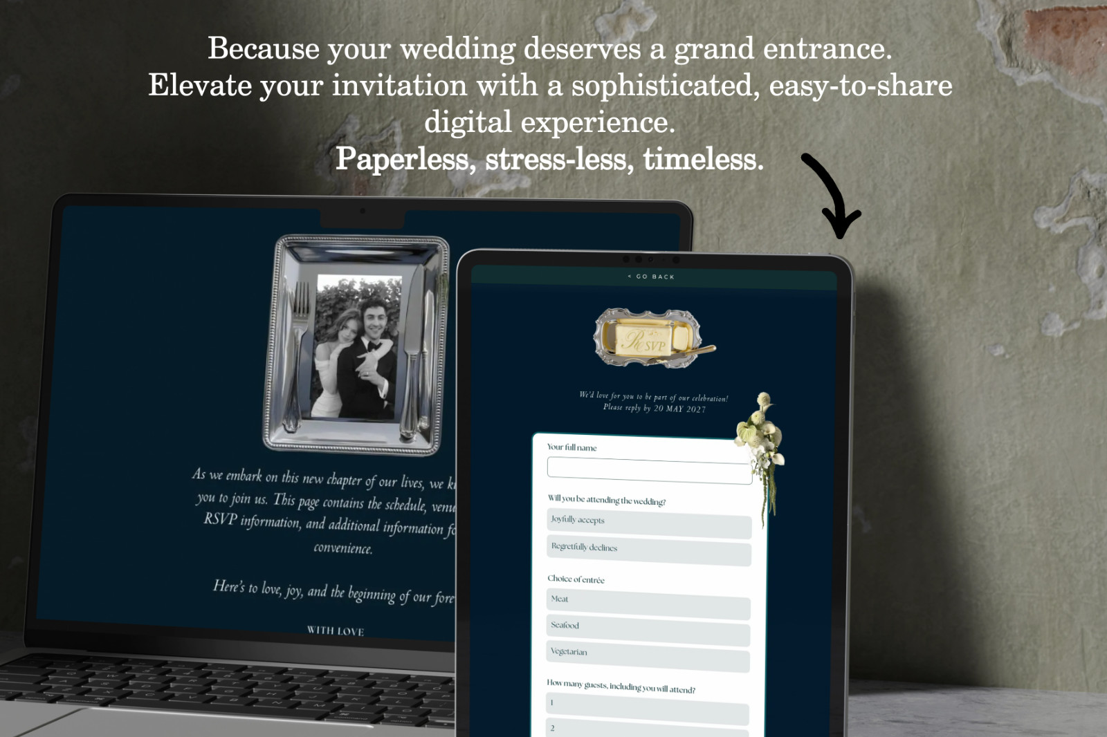 Wedding Website template | Rsvp invite | custom wedding site fully editable