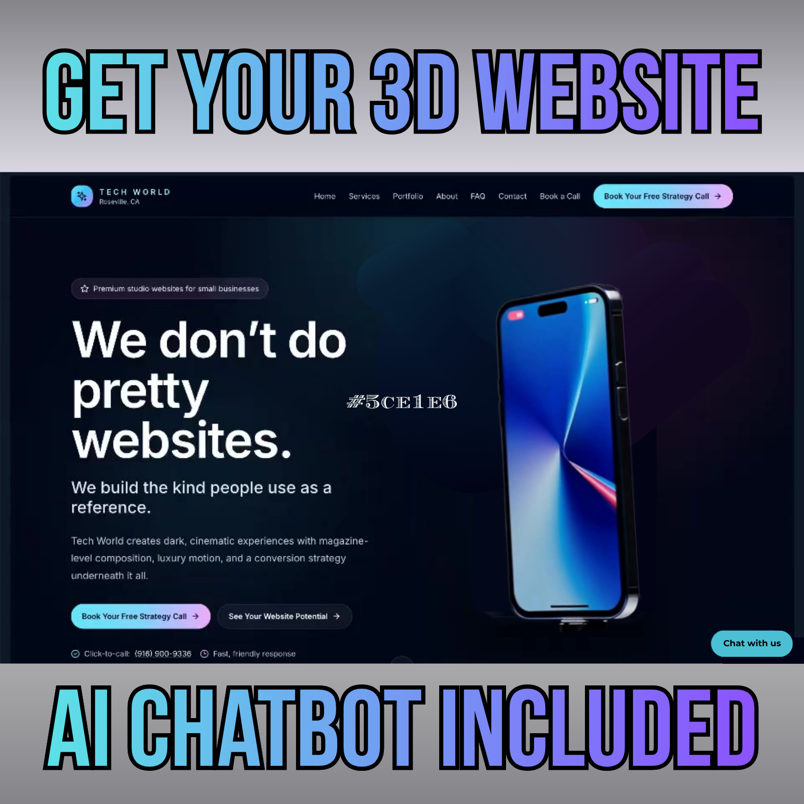 Custom 3D Website Design | AI Chatbot Included | Fast 72 Hour Delivery