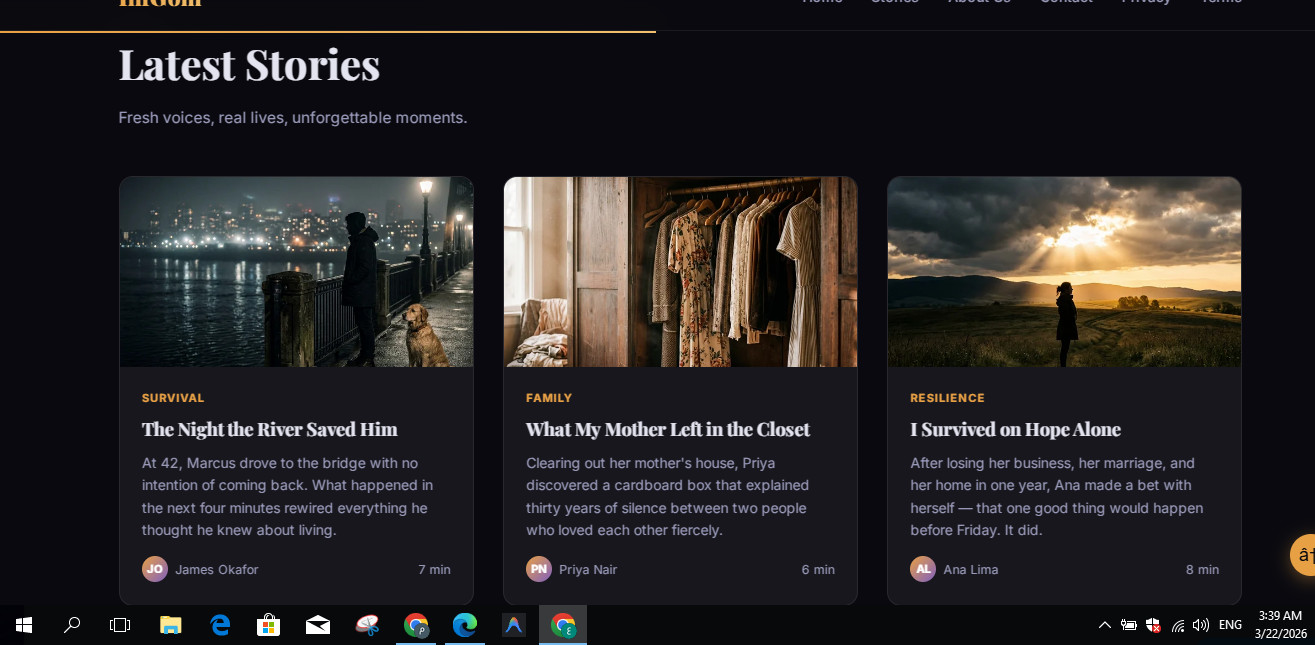 Story Website + Domain infgom.online – Ready Blog with Content Included