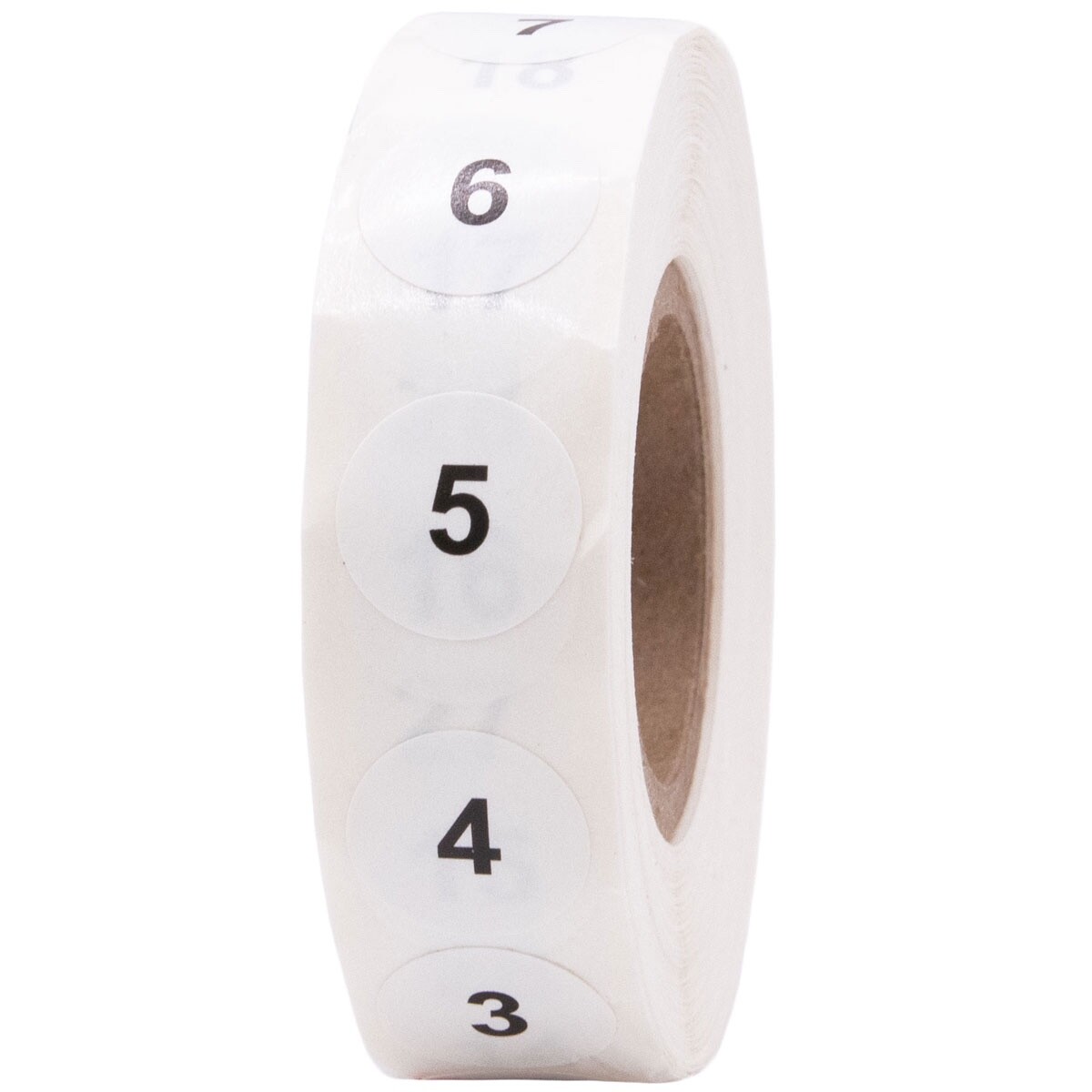Consecutive Numbers 1-100 Labels | .5″ Round | 10 Sets of 1-100 | 1000 Pack