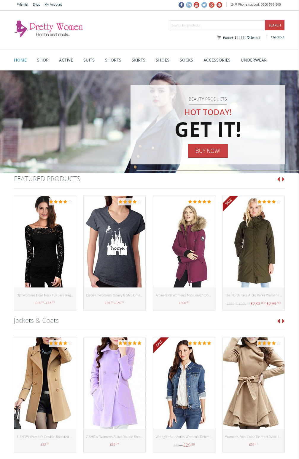 Women’s Clothing Store + The Best Amazon Affiliate Website + Free Hosting