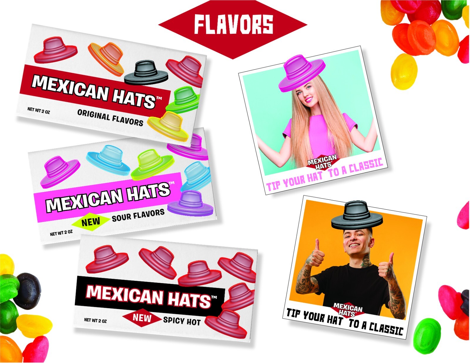 MEXICAN HATS-FAMOUS CANDY BRAND TRADEMARK FOR SALE OR LICENSE