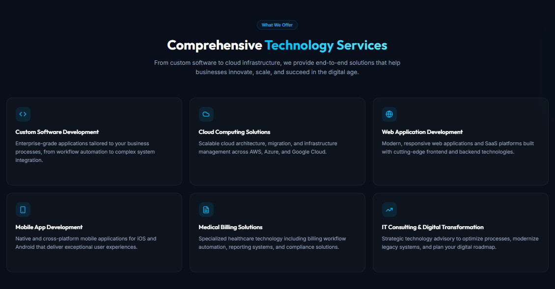 Software Company Website Template | IT Consulting Landing Page | Digital Agency 