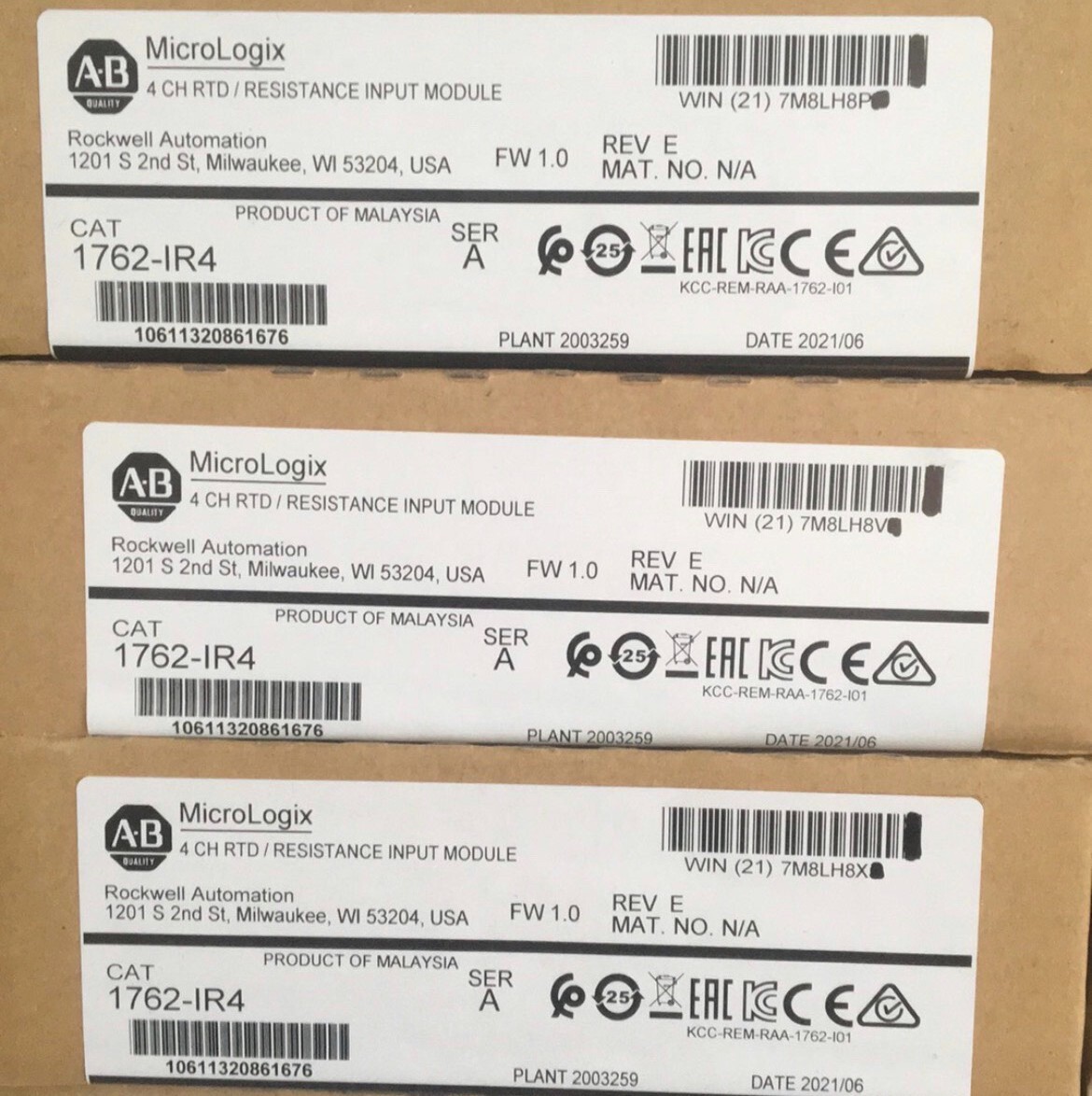 New Allen-Bradley 1762-IR4 MicroLogix 1200 RTD Resistance Input Module