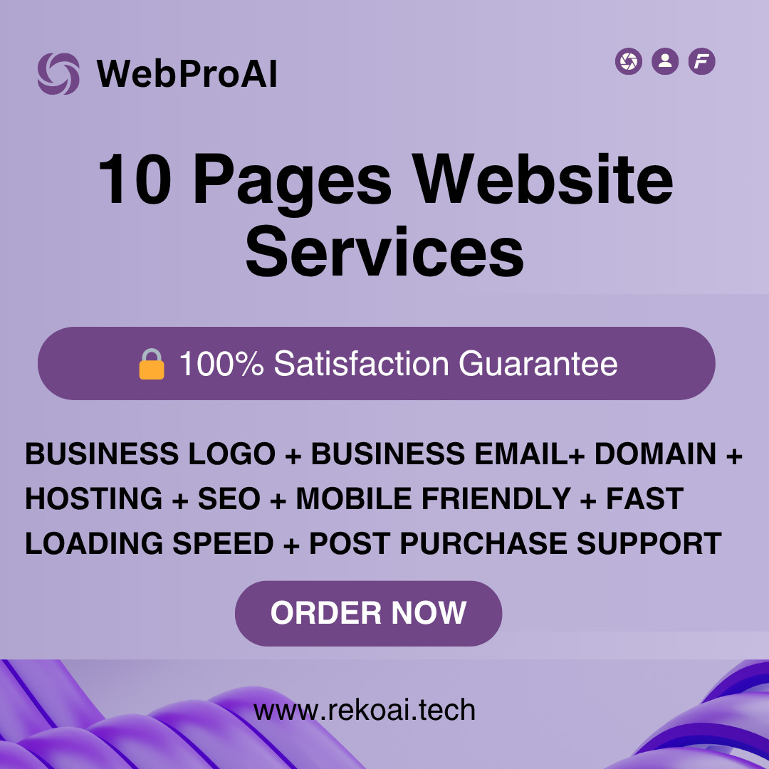 10 Pages Business Website design Service – SEO Optmized Mobile Freindly