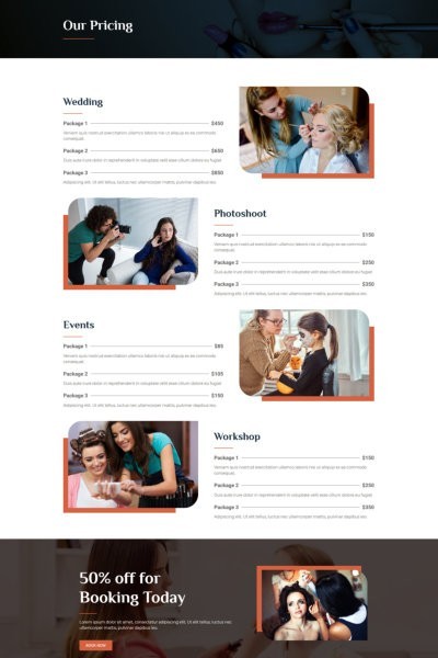 Professional MakeUp Theme – WordPress Elementor Template Kit