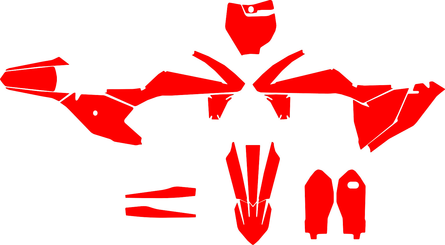 KTM SX 85 2018 2019 2020 vector template a escala real 1:1