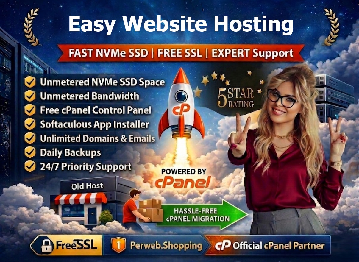 Easy Website Hosting – 💻 Unlimited Fast SSD, SSL, 24/7 Support – Only $14.99/Yr