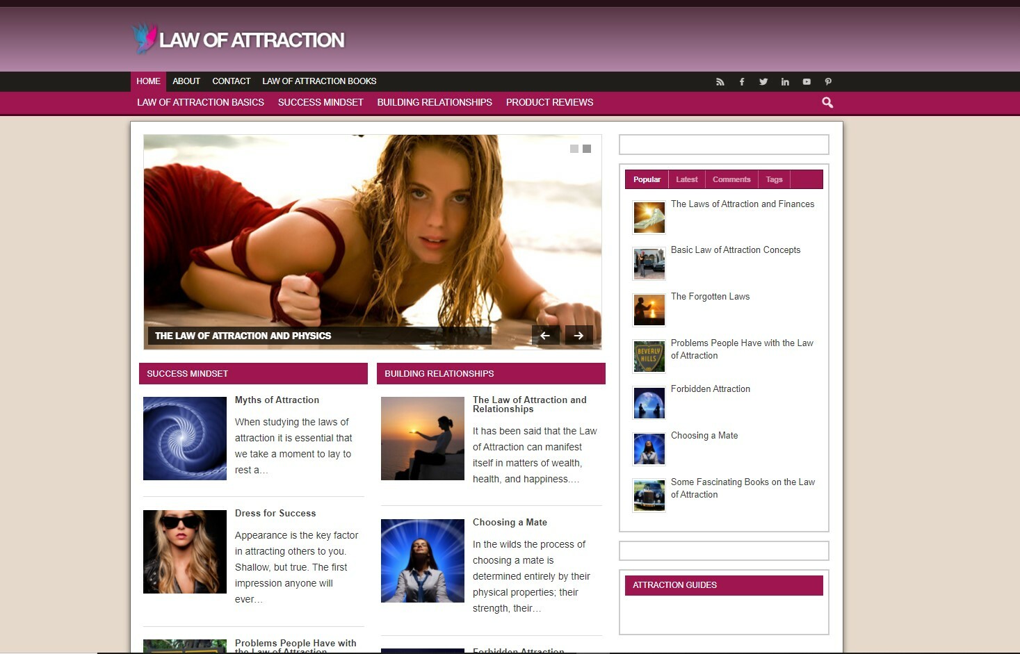 Law Of Attraction Affiliate Store Clickbank Ready Made Automated Website