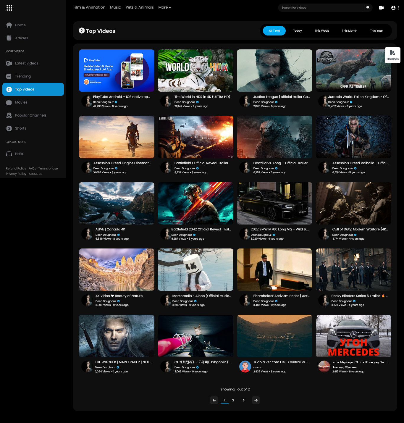 FreeTube – Ultimate PHP Video CMS Website | Video Sharing Platform | Streaming