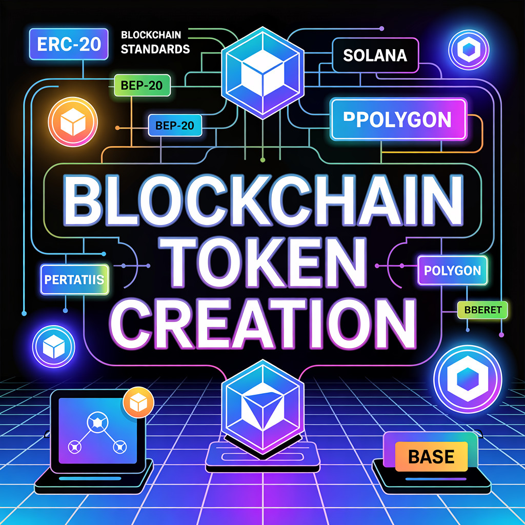 Blockchain Token Creation Service | ERC20, BEP20, Solana & More