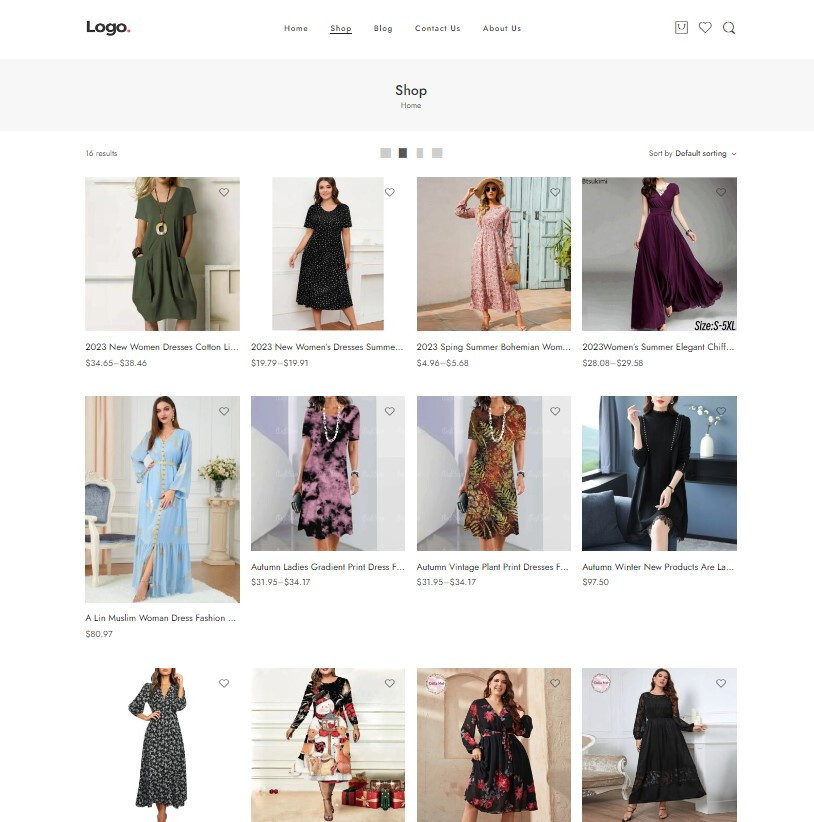 Dropshipping Website Business Affiliate Free Hosting + Products, Women Dresses
