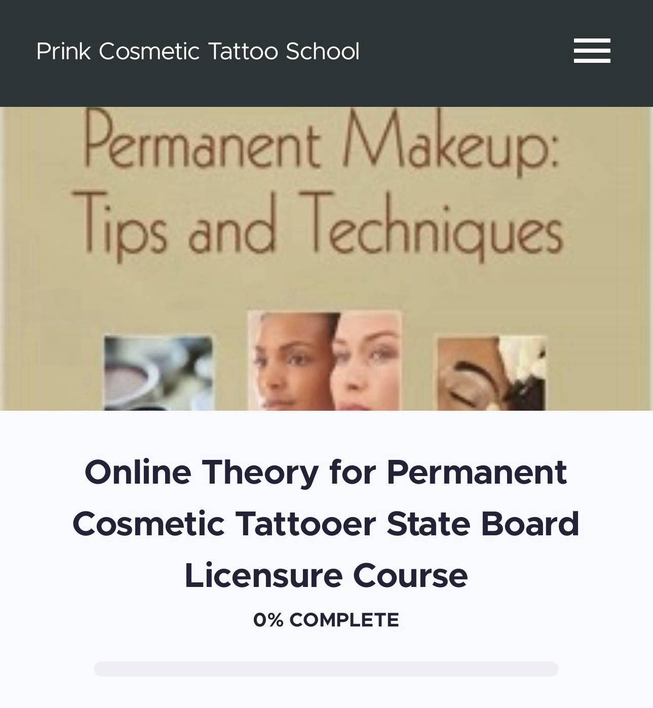 Permanent Cosmetic Makeup Tattoo PMU License Online Teachable Course School
