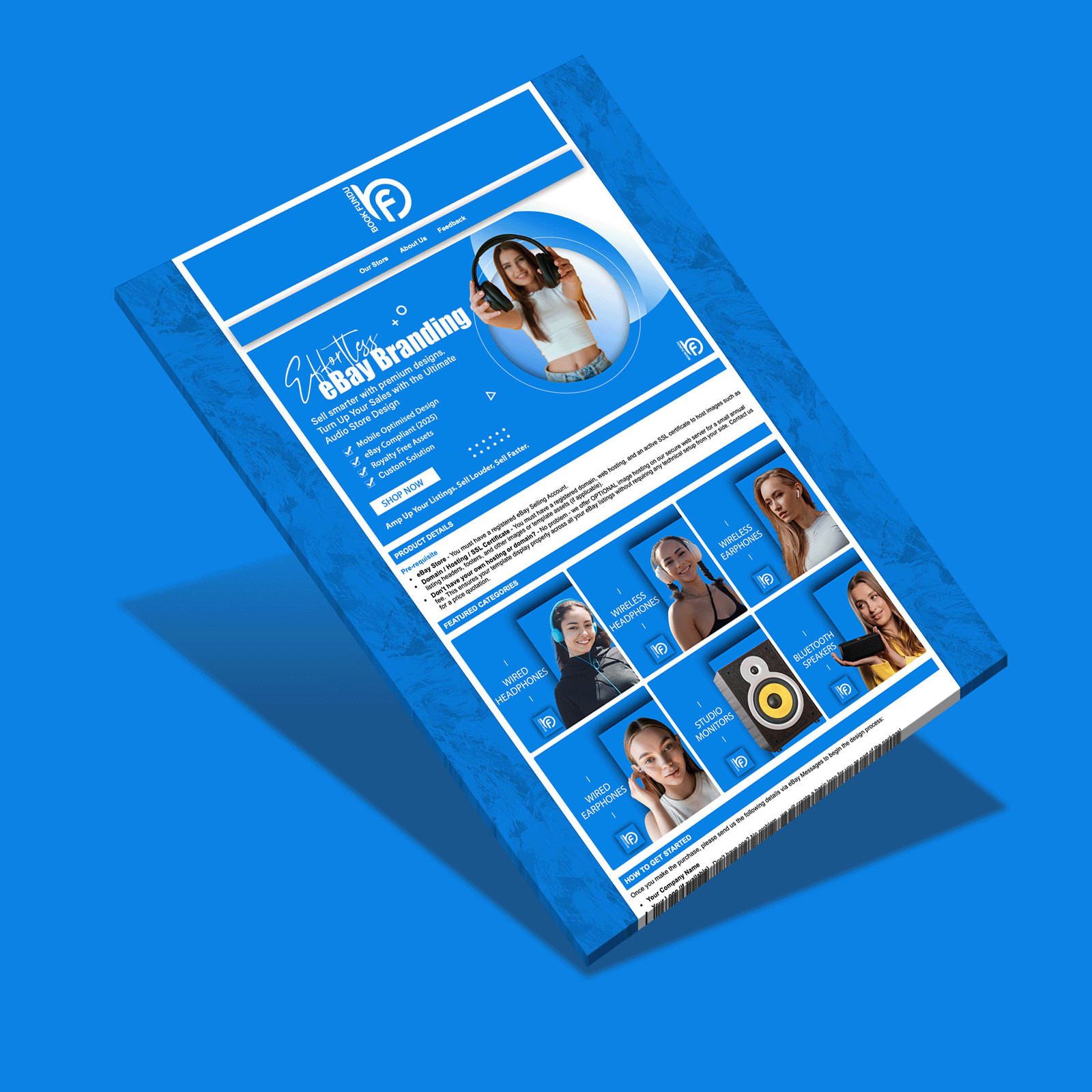 High Impact eBay Template | Auction Template | Mobile Friendly | Custom Design