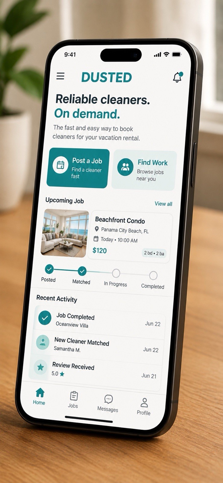 DUSTED Startup Project | Cleaning Marketplace | Website | Domains | UI/UX Assets