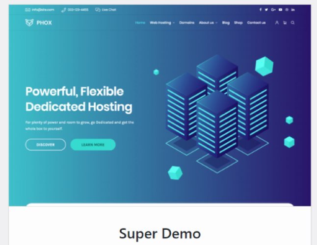 Phox Hosting WP Theme EZ MadeSites Turnkey Website U Pick Reseller Hosting Plan