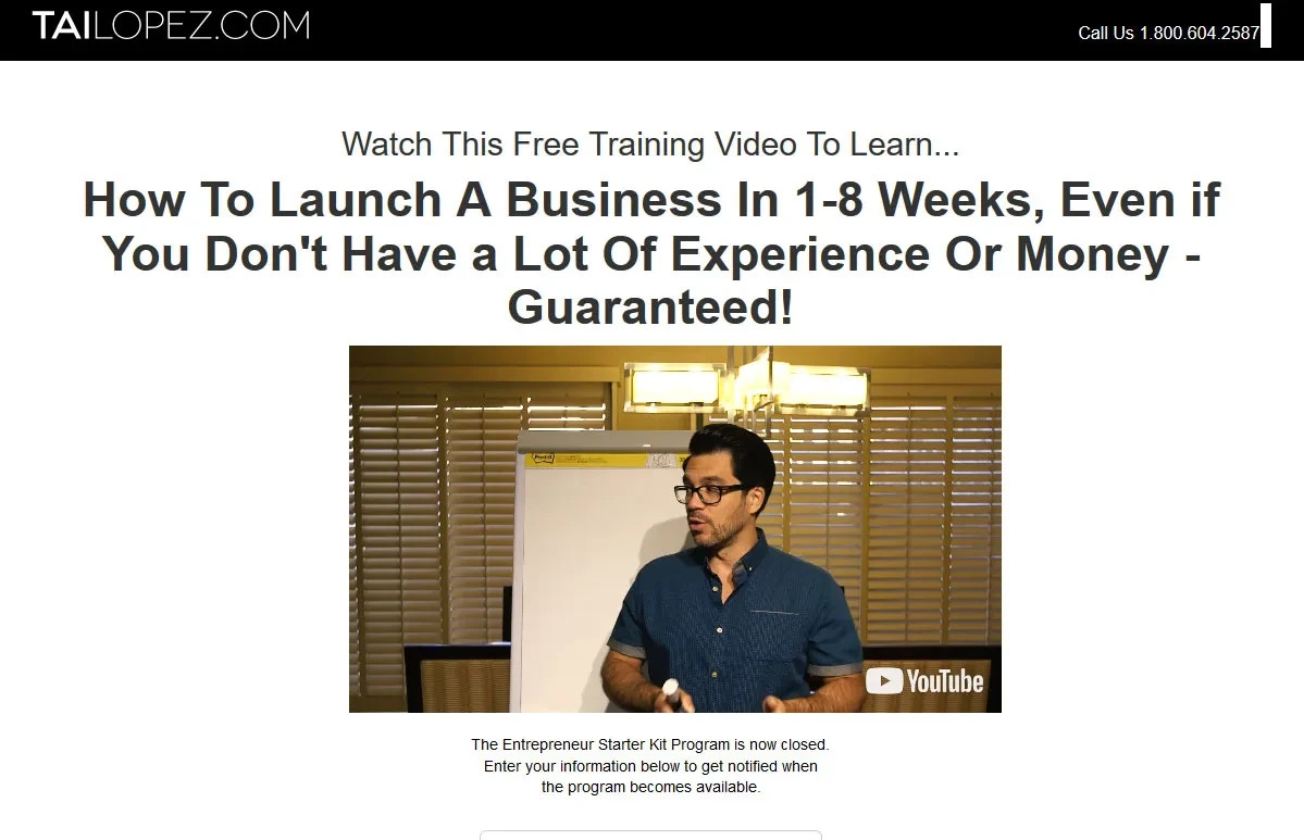 🔥 Tai Lopez – Entrepreneur Starter Kit 🔥