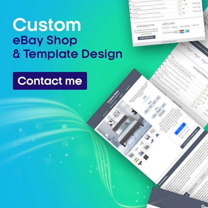 eBay Templates Mobile Responsive eBay Listing Auction Template 2026 Compatible