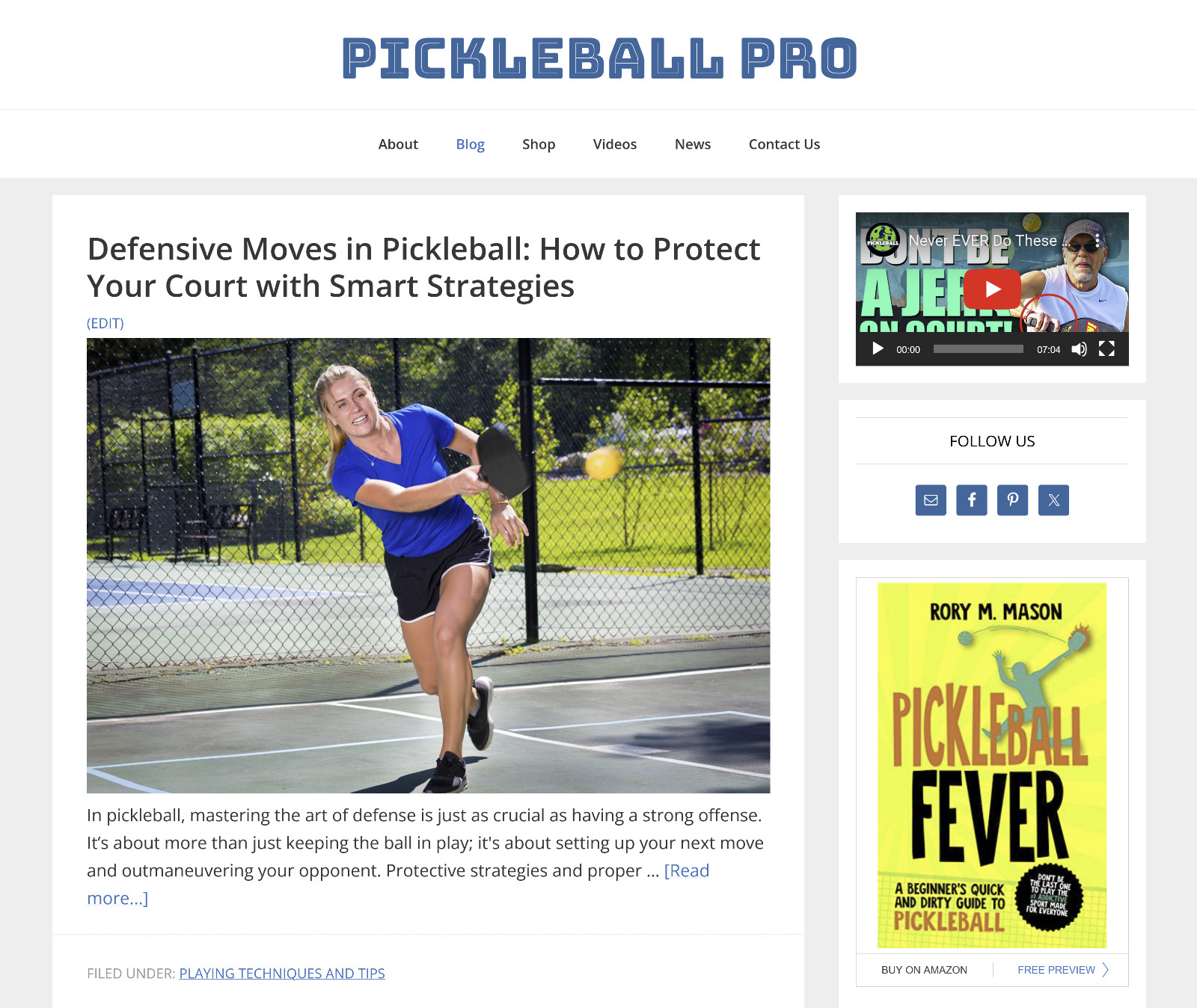 [NEW DESIGN] * Pickleball Website * Premade Website Affiliate Blog AUTO CONTENT