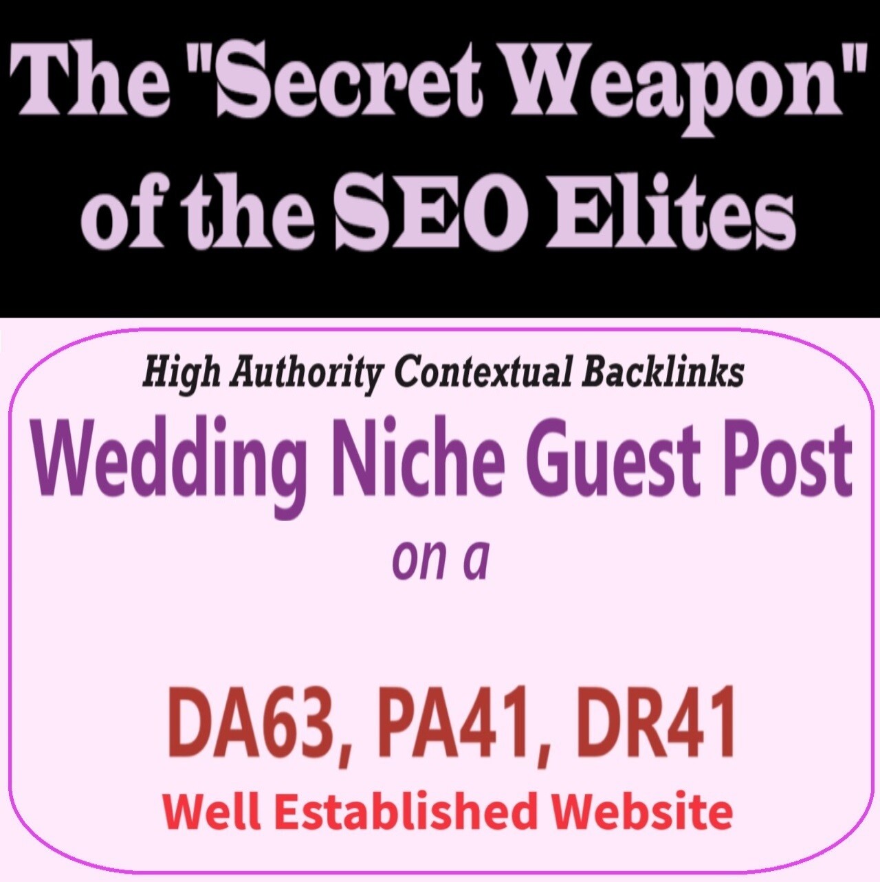 Premium SEO Guest Post on my DA60+ Wedding Blog with Dofollow backlink