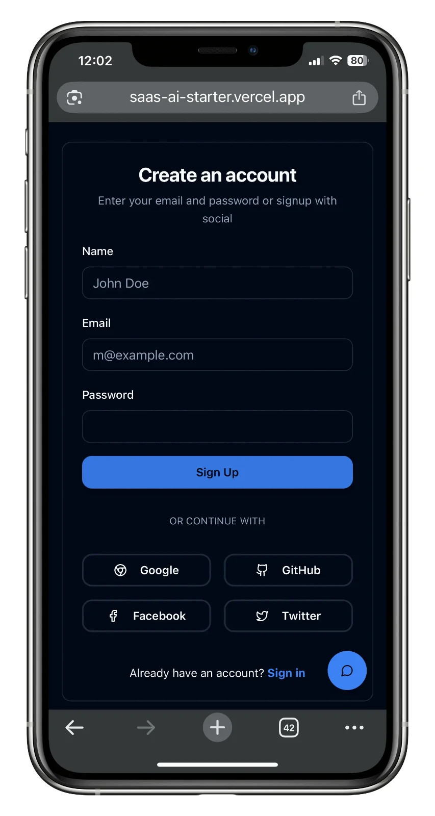 AI SaaS App Template Content Writer Image Generator Chatbot Turnkey Business Web