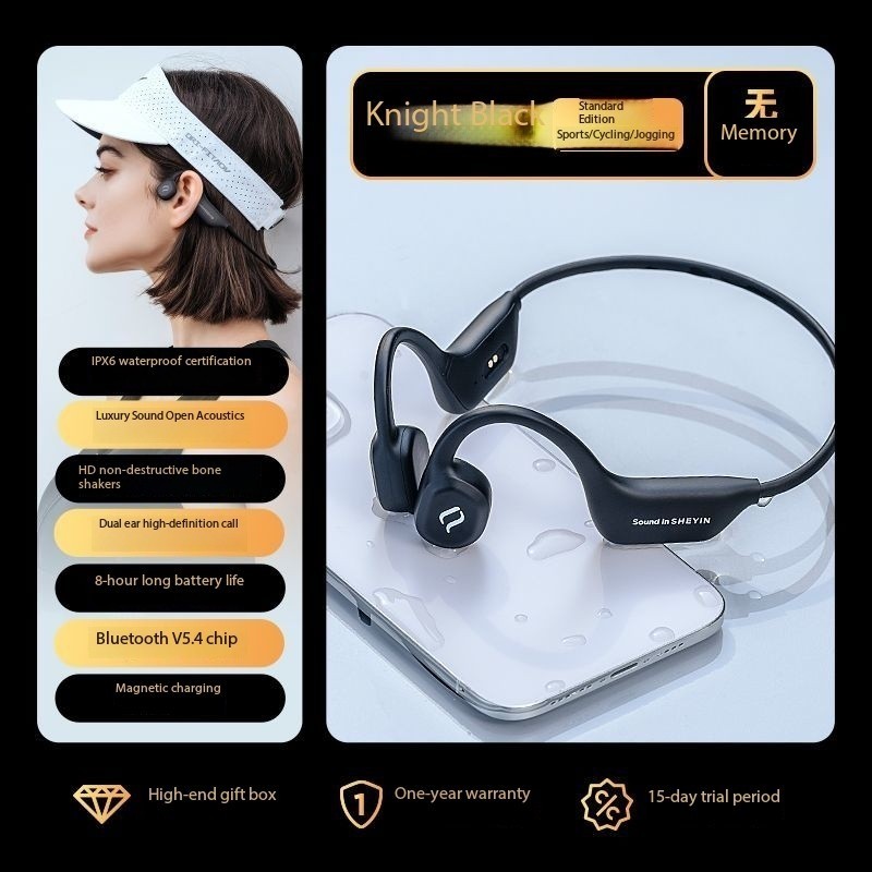 SHEYIN X13 bone conduction Bluetooth headphones, waterproof and sweatproof