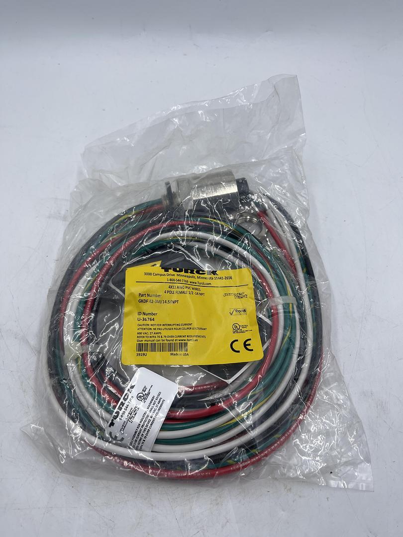 TURCK GKDF 42-3M/14.5/NPT