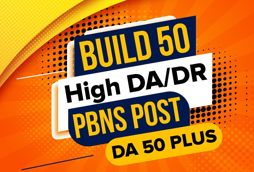 50 High Domain Authority /Domain Rated HOMEPAGE PBN Posts