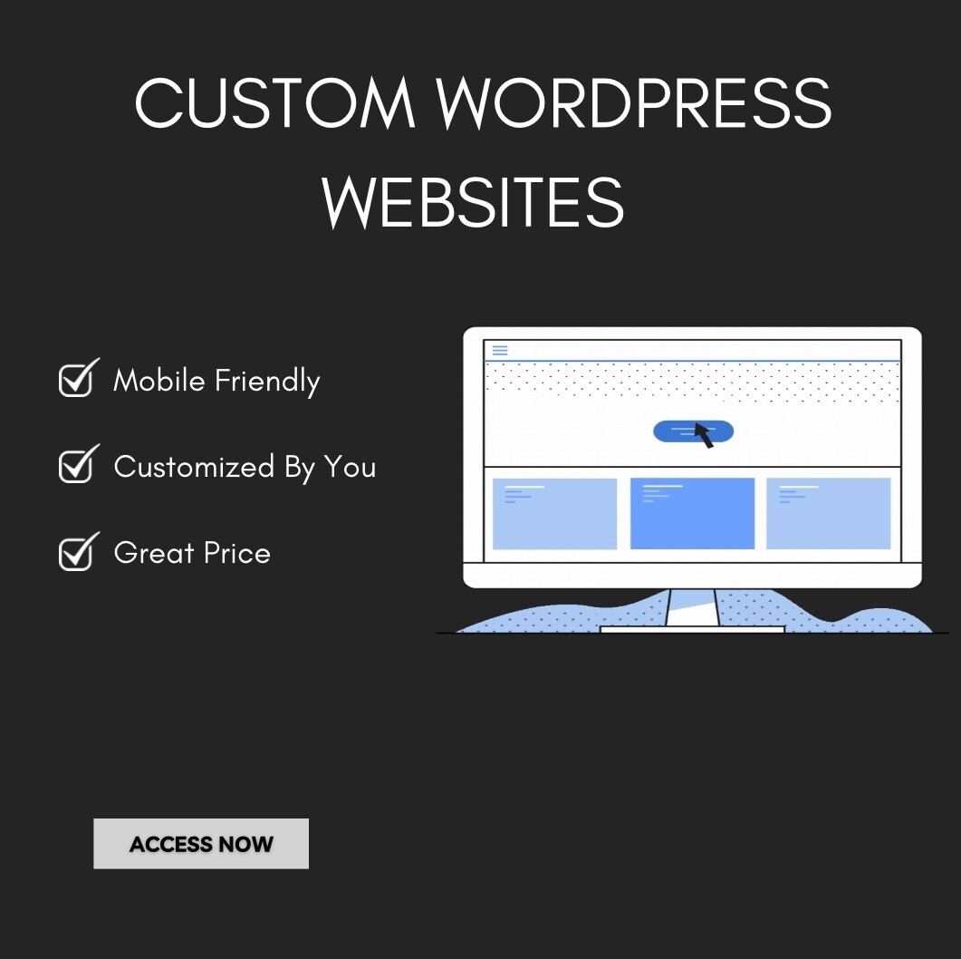 Custom Website WordPress Modern And Mobile Friendly Web Design