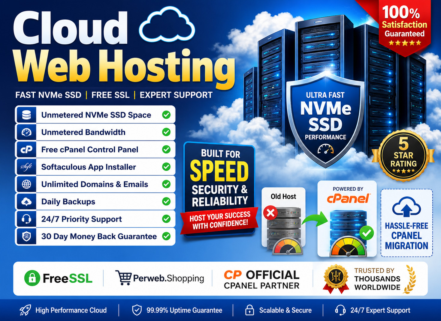 Cloud Web Hosting – ☁️ Unlimited SSD, Host Unlimited Sites | $14.99/Year Deal!