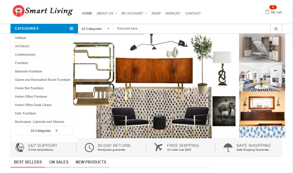 Money Making Furniture Store Amazon Affiliate Site eCommerce +Free setup Hosting