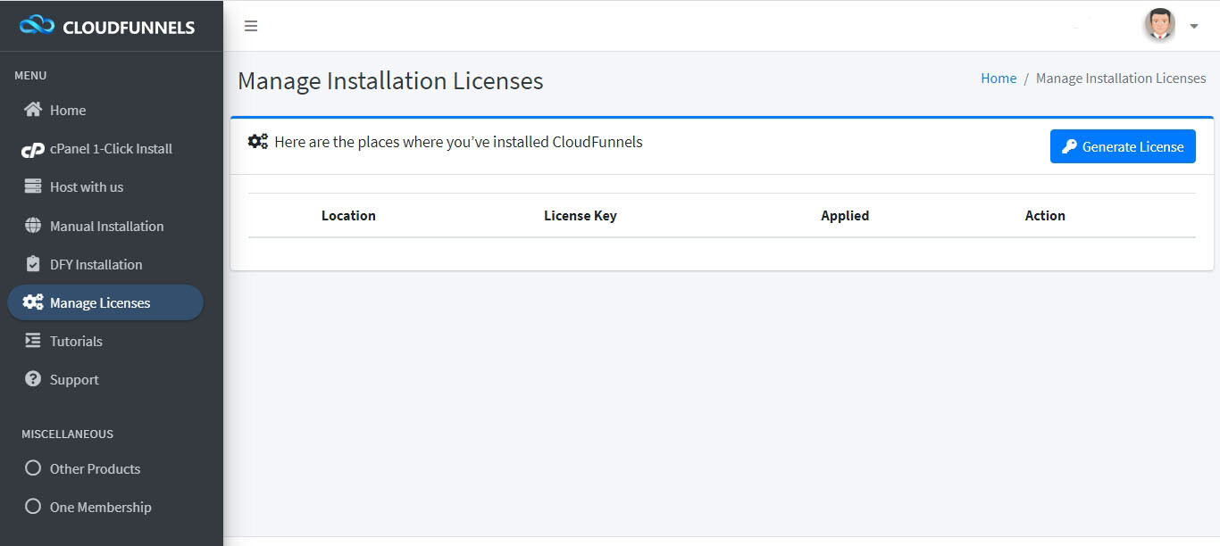 Cloudfunnels pro 2.0 Admin panel create UNILIMITED LICENCES for cloudfunnels!