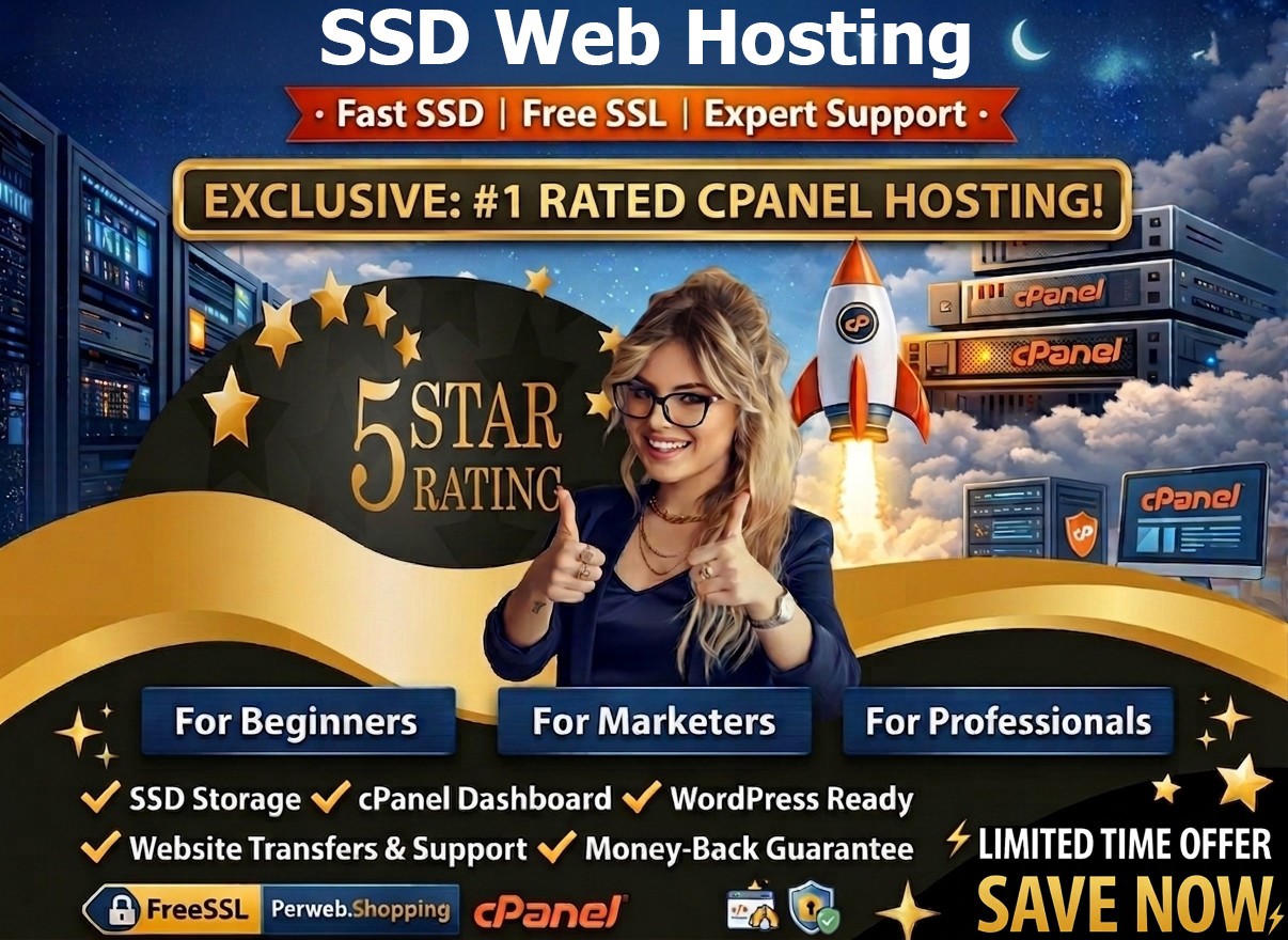 SSD Web Hosting – 💻Unlimited Sites + Free SSL + 24/7 Support | Just $14.99/Year