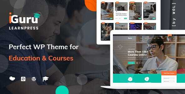iGuru WP Theme – Education & Courses WordPress Theme – GPL Lifetime Updates