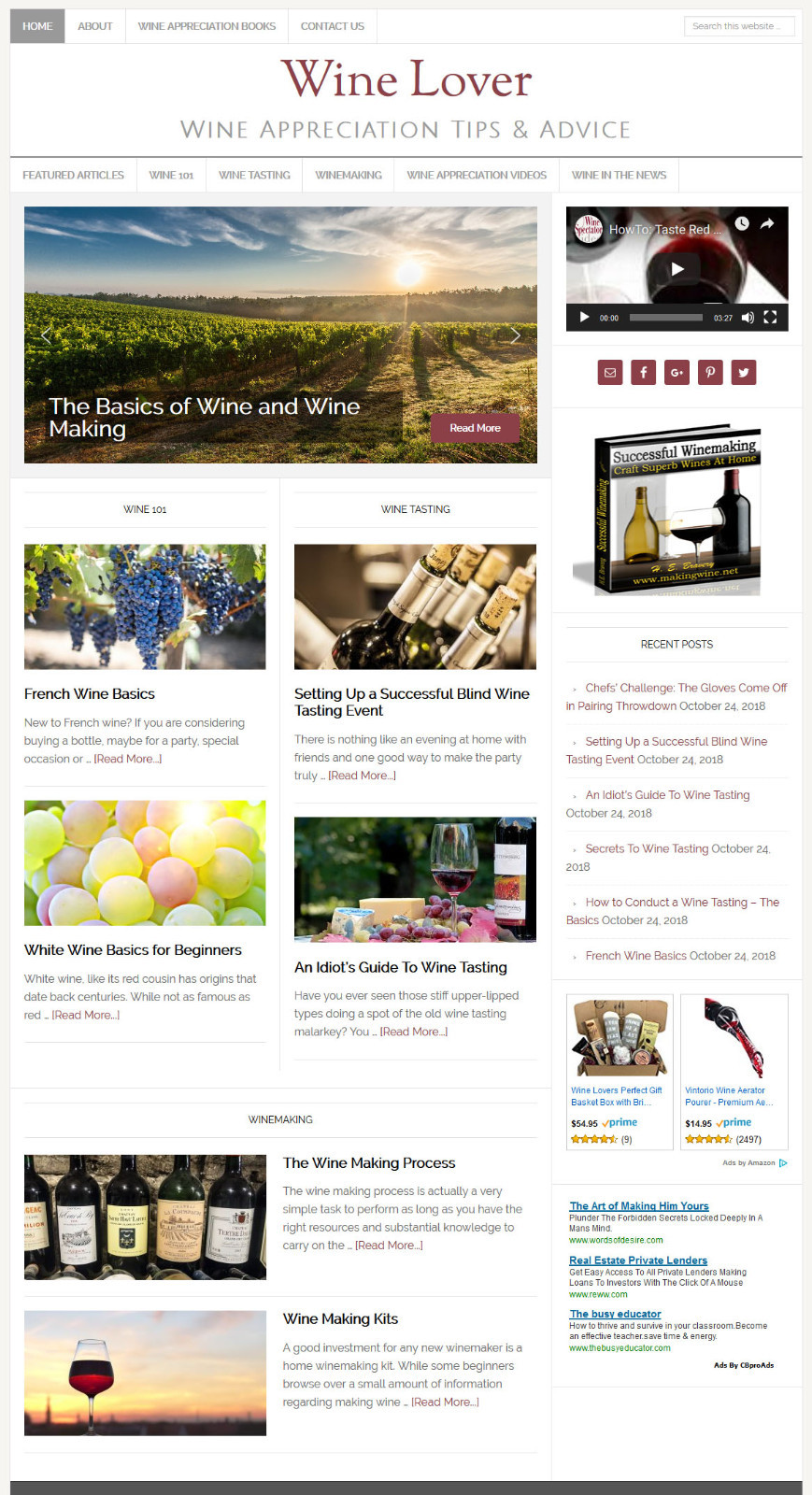 * WINE LOVER’S * turnkey website business for sale w/ DAILY AUTO CONTENT UPDATES