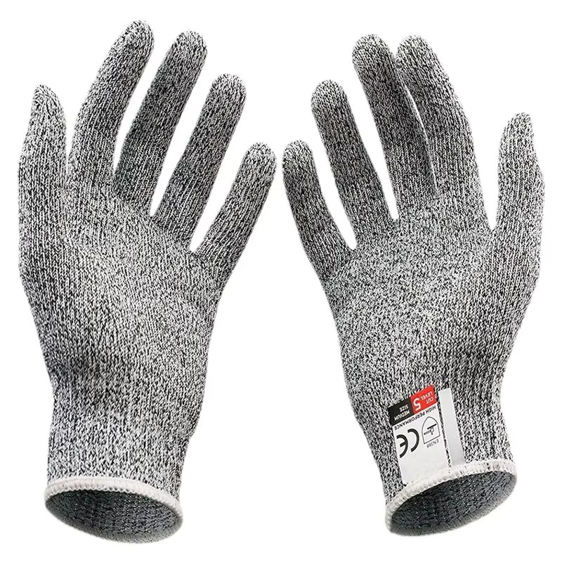Work Gloves Cut Resistant Level 5 Safety Gloves Touchscreen for Men Women 2 Pair