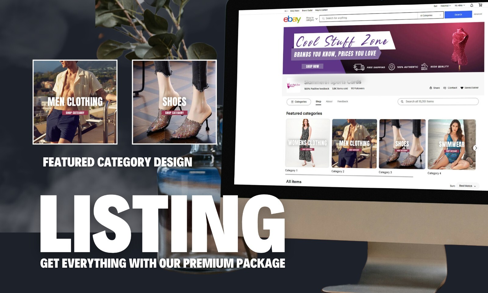 Ebayvorlage 2024 Verkaufsvorlage Responsive Template Design Orange + free Editor