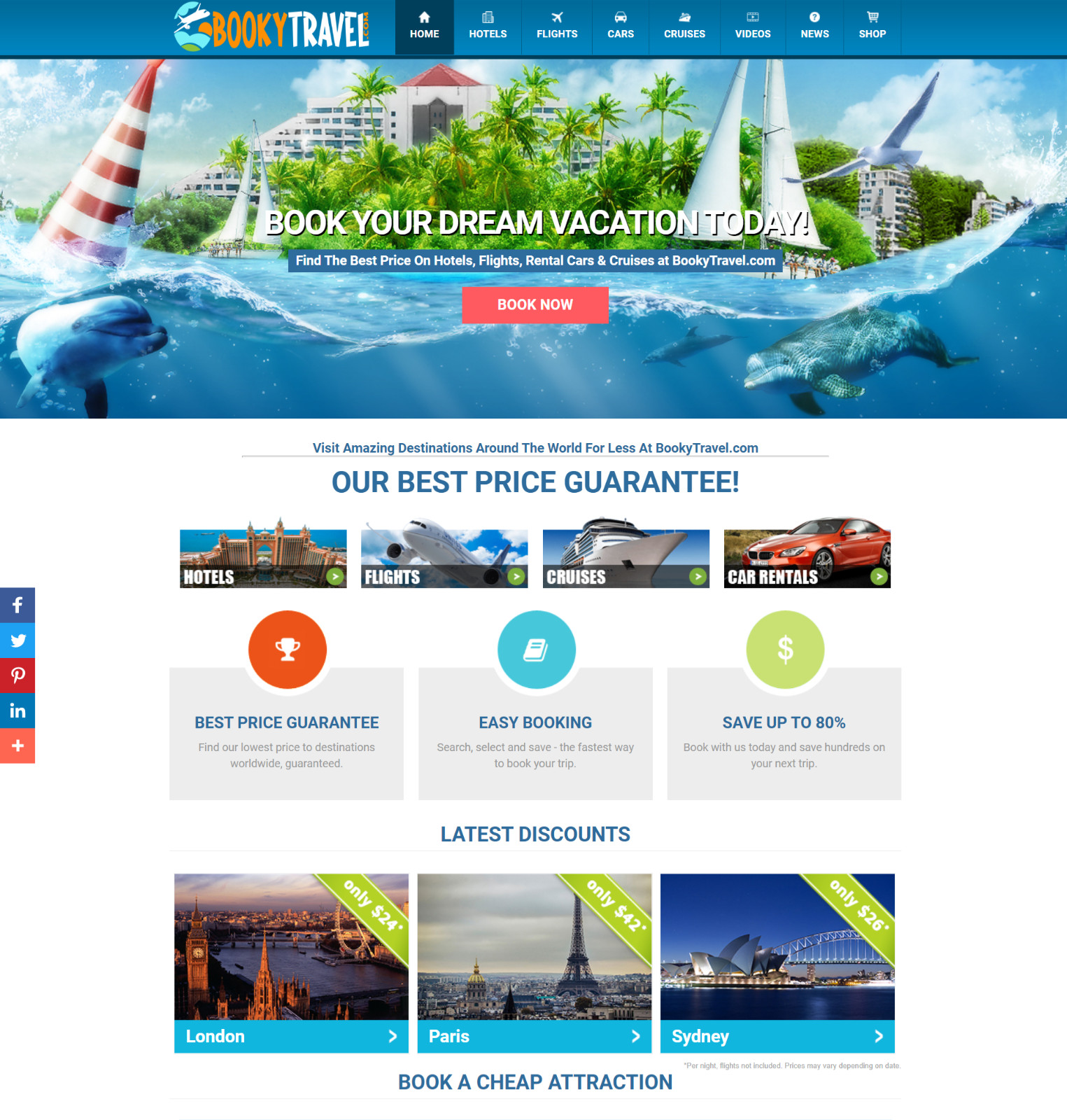 FULLY Automated Travel Search Engine & Booking Business Website for Sale