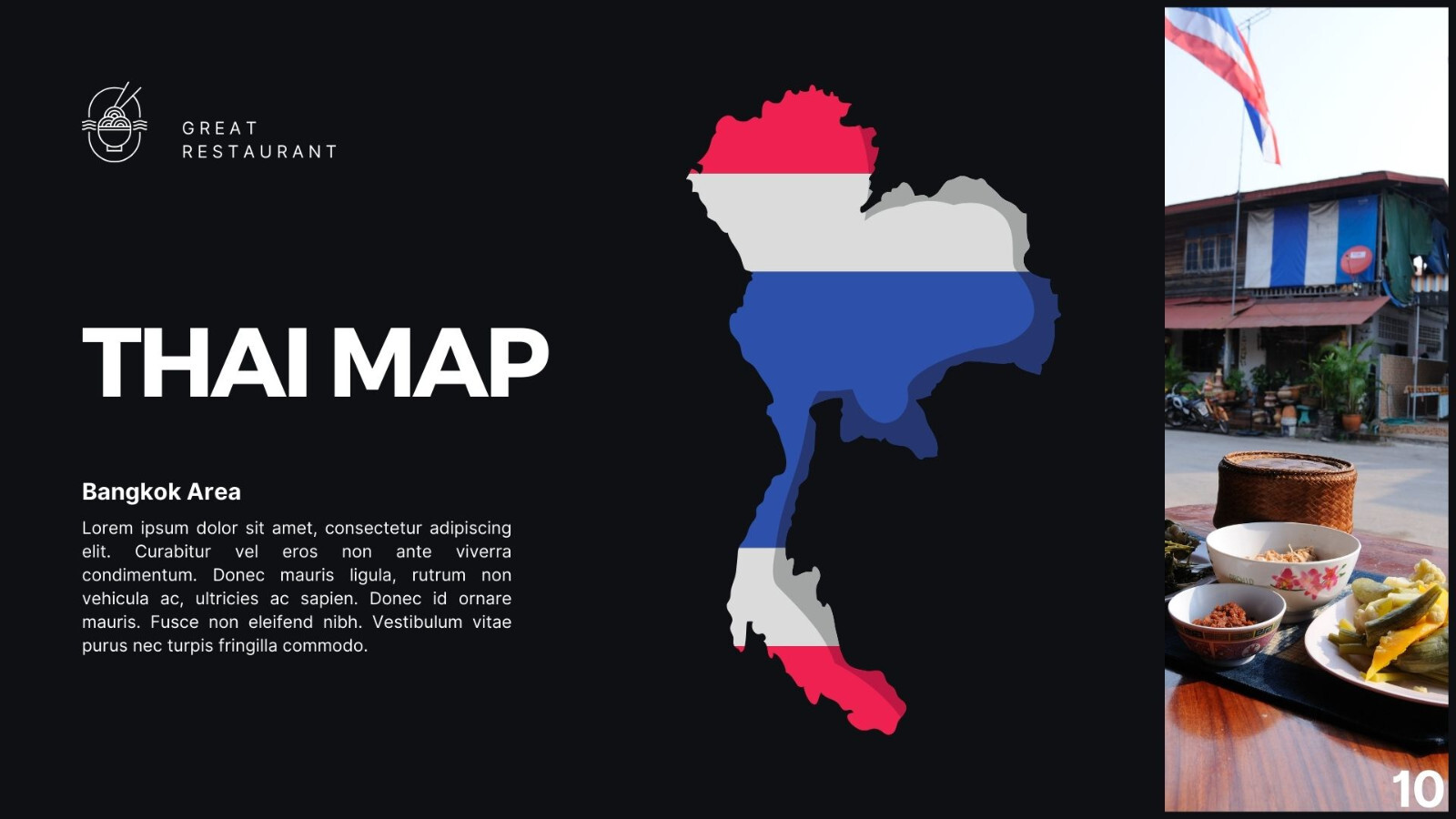 Website Landing Pages- Black Modern Thai Food Presentation- Restaurant Authentic