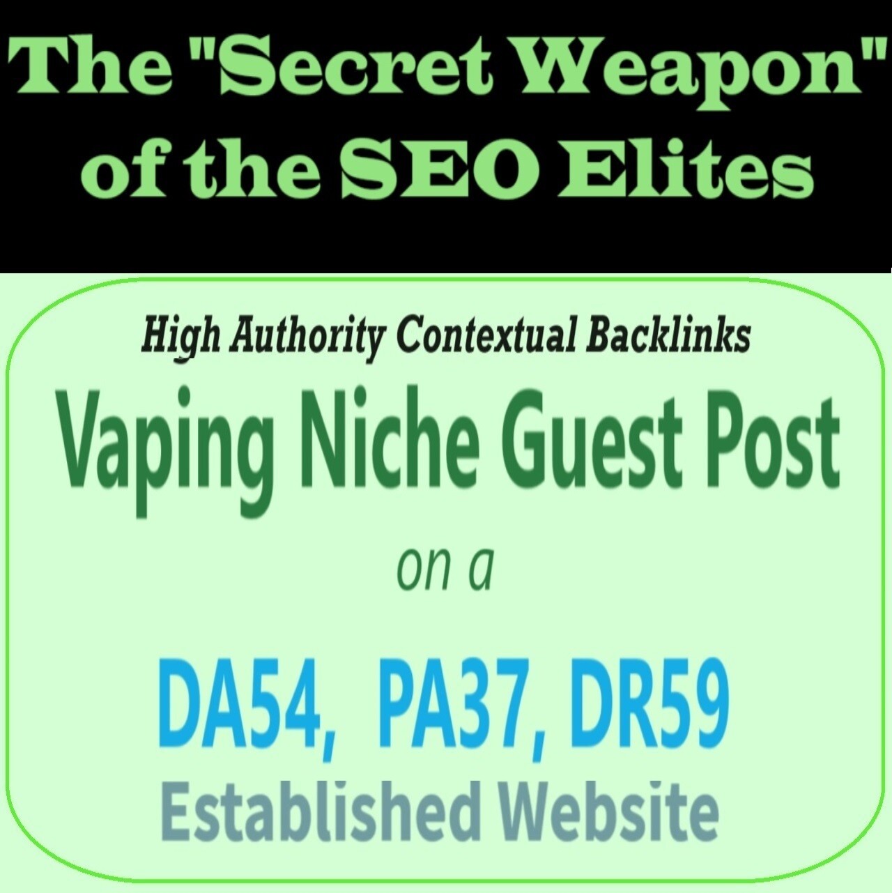 Premium SEO Guest Post on my DA50+ Vaping Blog with Dofollow backlink